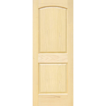 Poplar Interior Door Slab (2 Panel Archtop) - Pease Doors: The Door Store