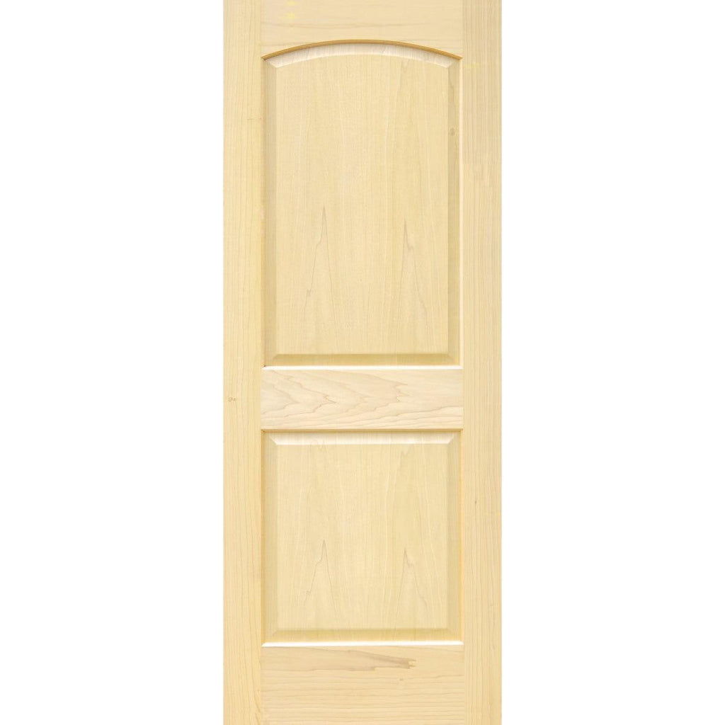 Poplar Interior Door Slab (2 Panel Archtop) - Pease Doors: The Door Store
