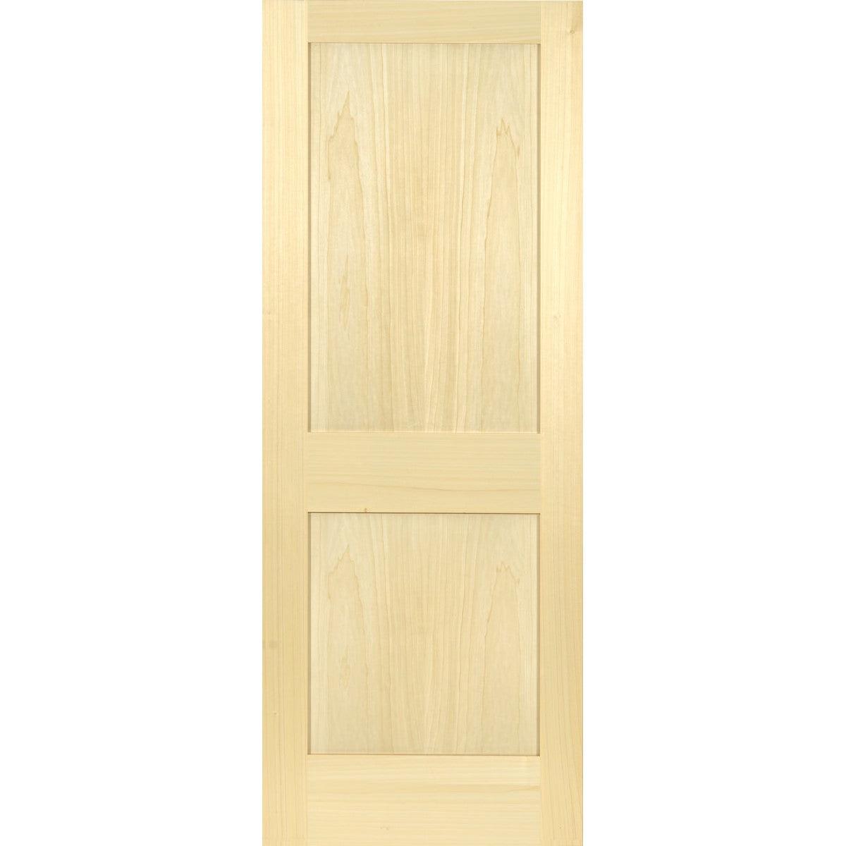 Poplar Interior Door Slab (2 Panel Shaker) - Pease Doors: The Door Store