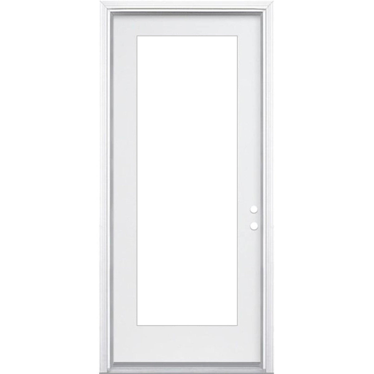30" x 80" Prehung Smooth Fiberglass Entry Door System (6 Panel) - Pease Doors: The Door Store