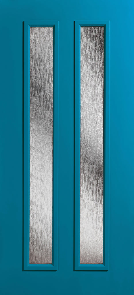 Rain Glass and Frame Kit (Fanlite 24" x 12" Frame Size) - Pease Doors: The Door Store