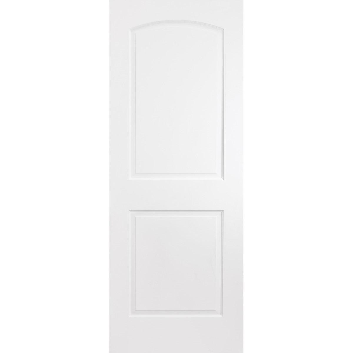 Solid Wood Interior Door Slab (2 Panel Archtop, Primed) - Pease Doors: The Door Store