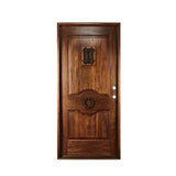 36" Prehung Mahogany Entry Door System (Speakeasy Iron Knocker) - Pease Doors: The Door Store